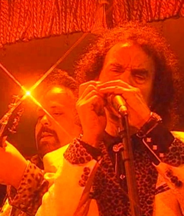 Peter Golding and Otis Grand at cafe de paris